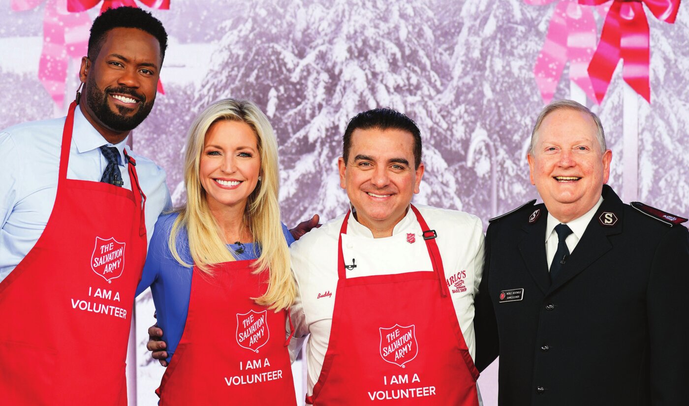Commissioner Merle Heatwole, Buddy Valastro, and Fox & Friends hosts Ainsley Earhardt and Will Cain